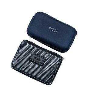 Tumi By Delta Two Hard Shell Toiletry Cases Blue and Charcoal